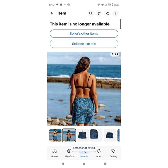 NWT Rip Skirt Hawaii Womens Sz Med Maui Moonlight Wrap Cover Up Tropical Floral - Picture 4 of 11